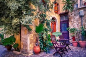 Randonnée Crète ruelle Chania Akaoka