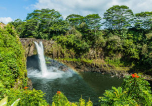 Voyage à Hawaii : Rainbow Falls à Hilo au Wailuku River State Park Akaoka