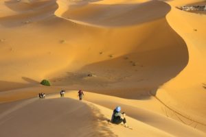 Randonnée Mauritanie sur les dunes de sable de l'Erg Ouarane Akaoka