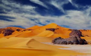 Randonnée Algérie dans l'oasis Essendilène dans le désert du Sahara Akaoka