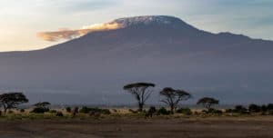 Randonnée au Kenya : vue sur le mont Kilimandjaro Akaoka